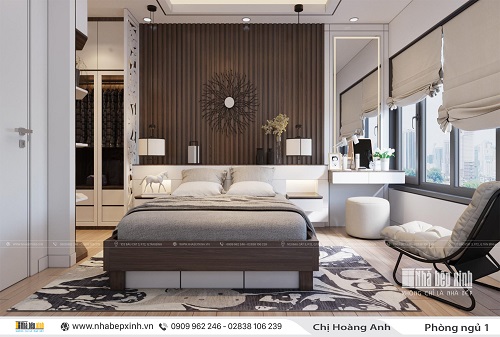 Thiết kế nội thất phòng ngủ hiện đại - NBX421